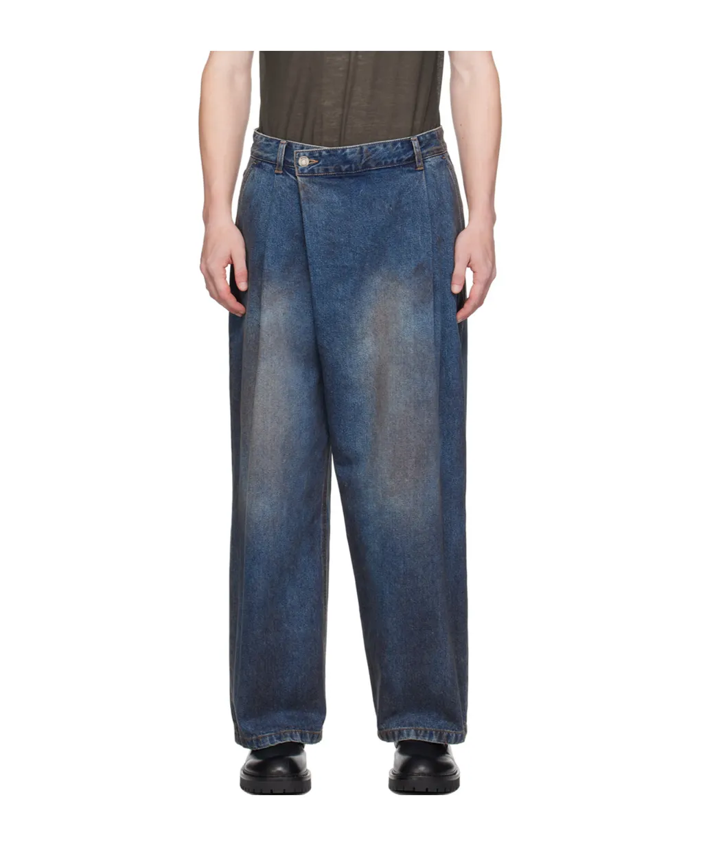 Wide-Leg Asymmetrical Jeans