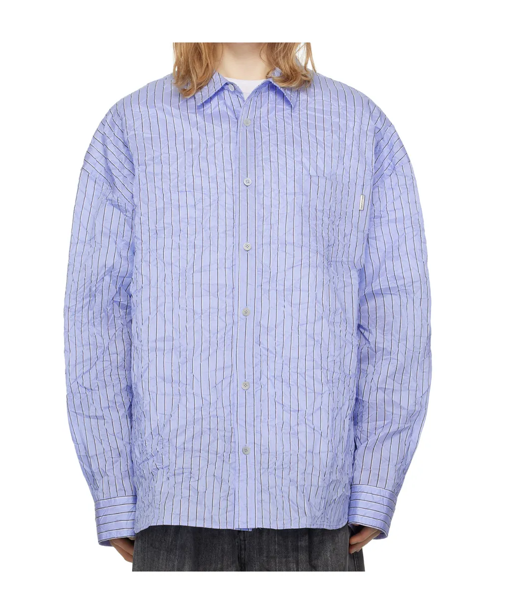 Crinkled Stripe Shirt