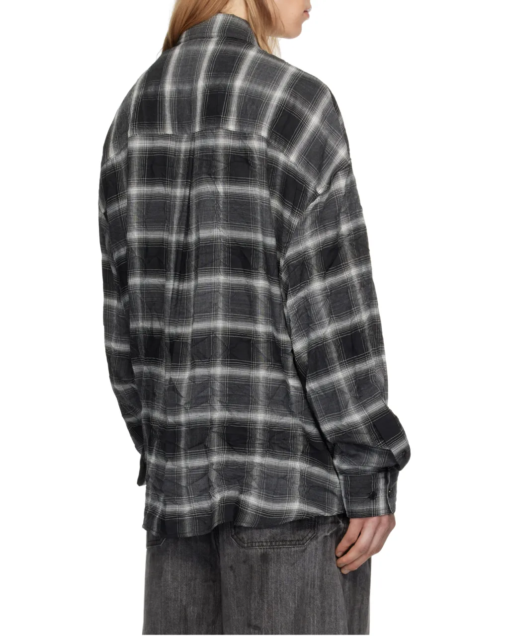 Crinkled Check Shirt
