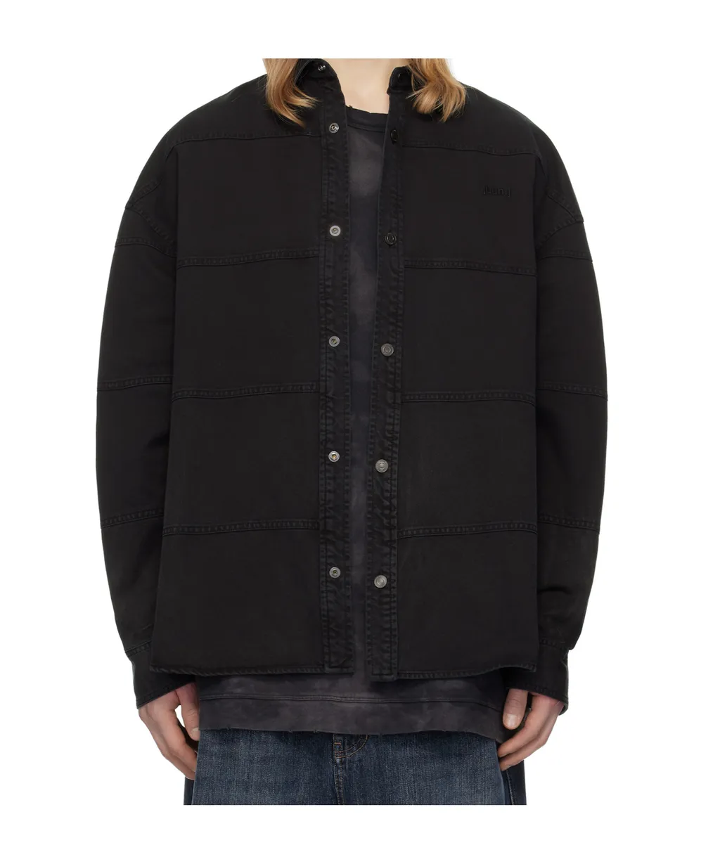 Horizontal Stitched Denim Shirt