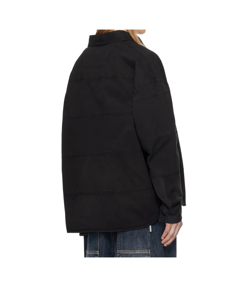 Horizontal Stitched Denim Shirt