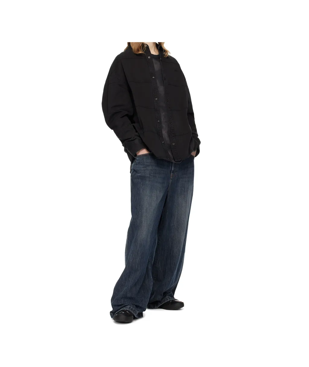 Horizontal Stitched Denim Shirt