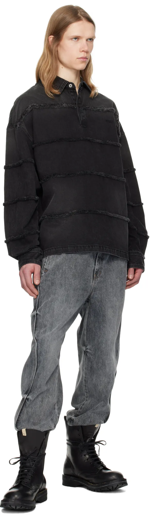 Long-Sleeved Polo Shirt
