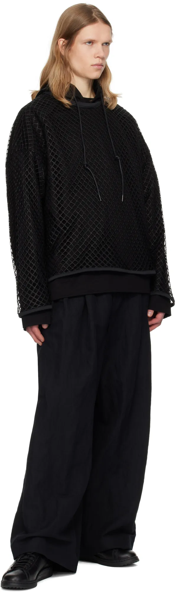 Oversized Mesh Hoodie