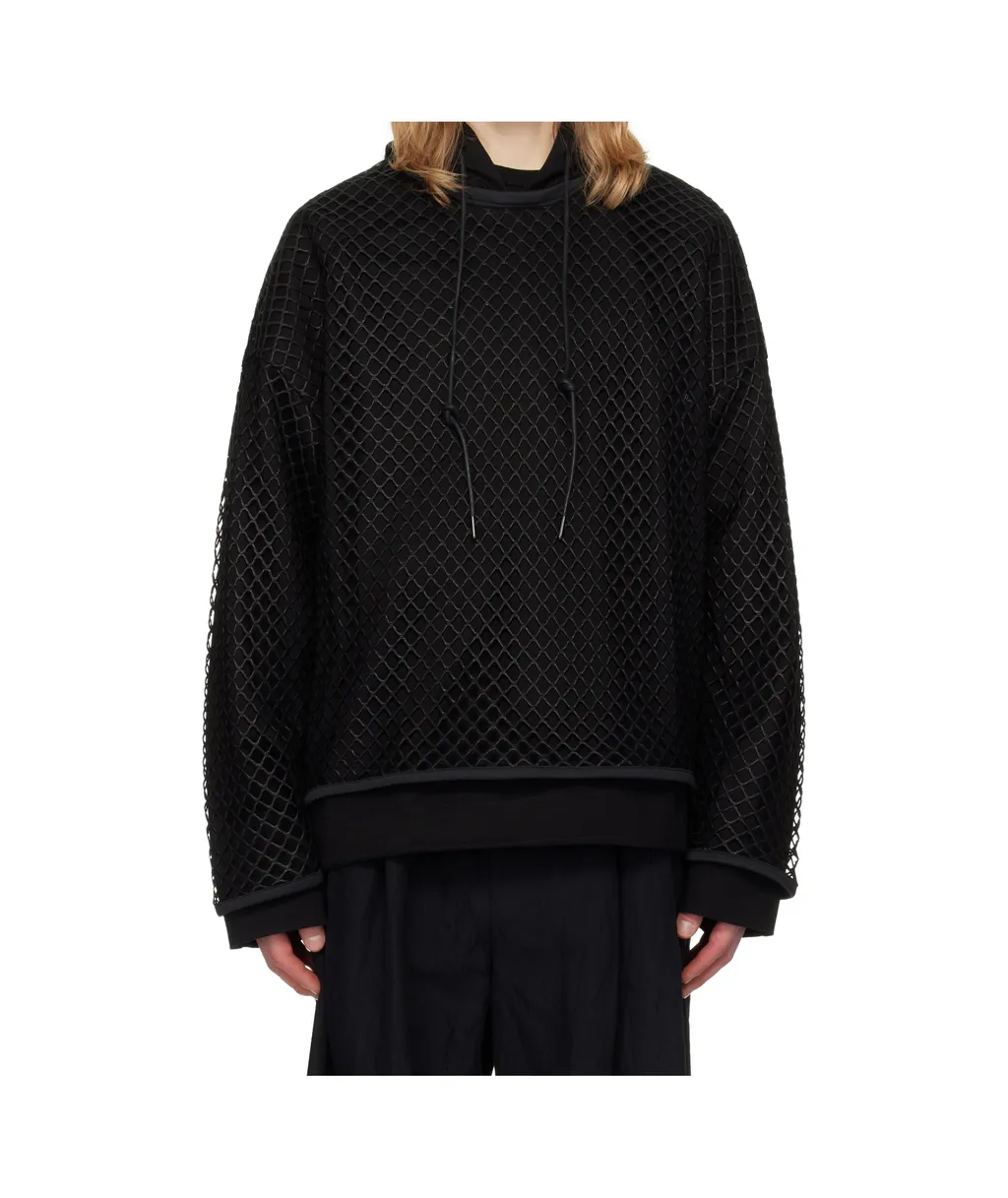 Oversized Mesh Hoodie
