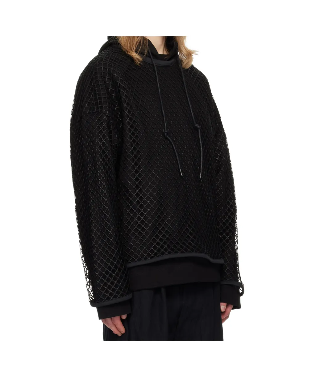 Oversized Mesh Hoodie