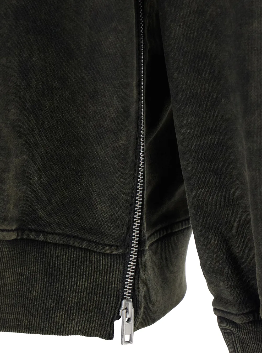 Crewneck Sweater With Sleeve Zip Pocket