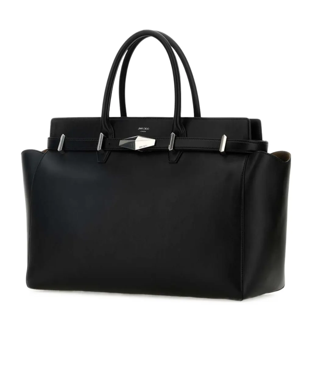 Diamond Belted M Top Handle Bag