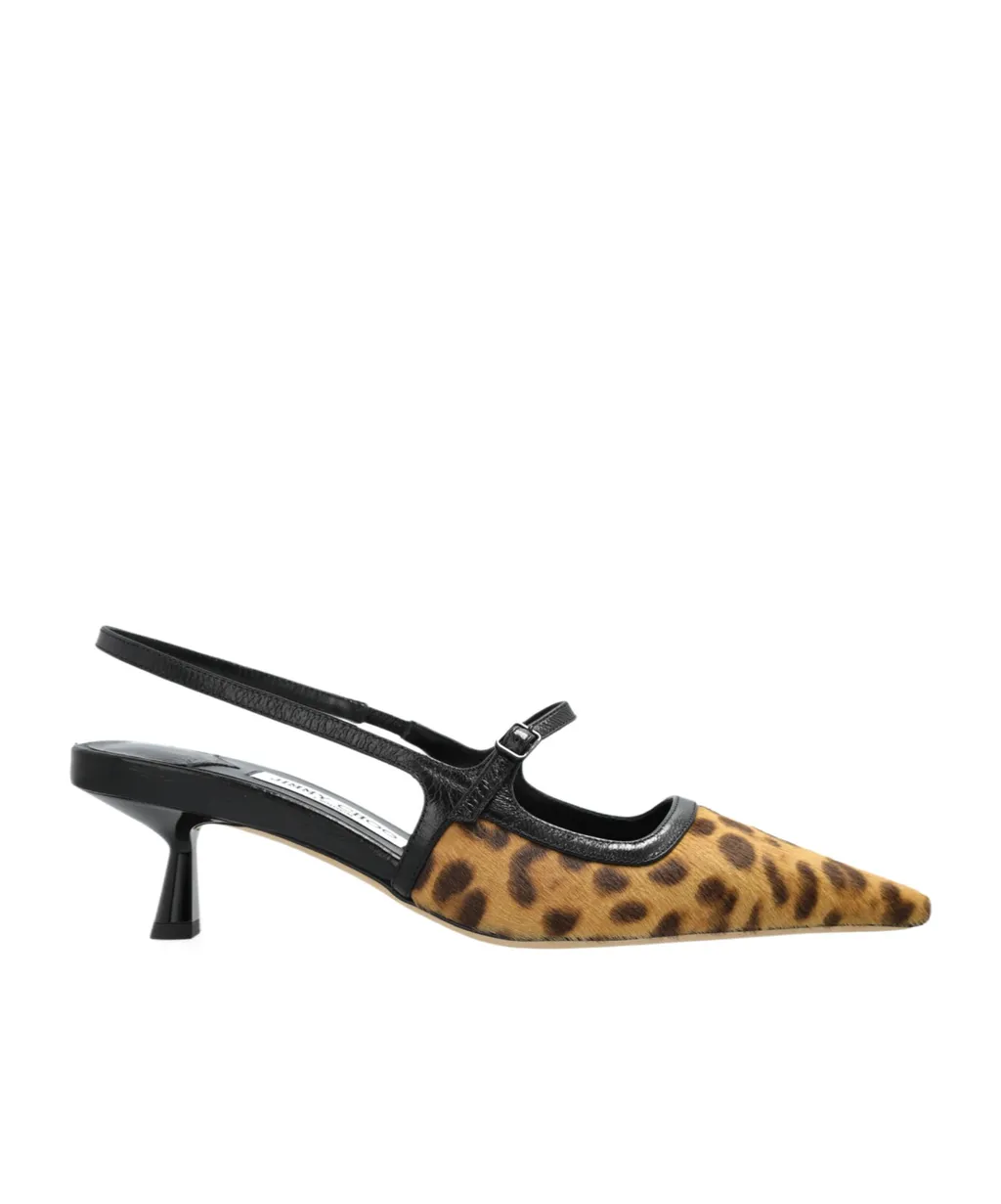 Leopard Printed Pointed Toe Pumps