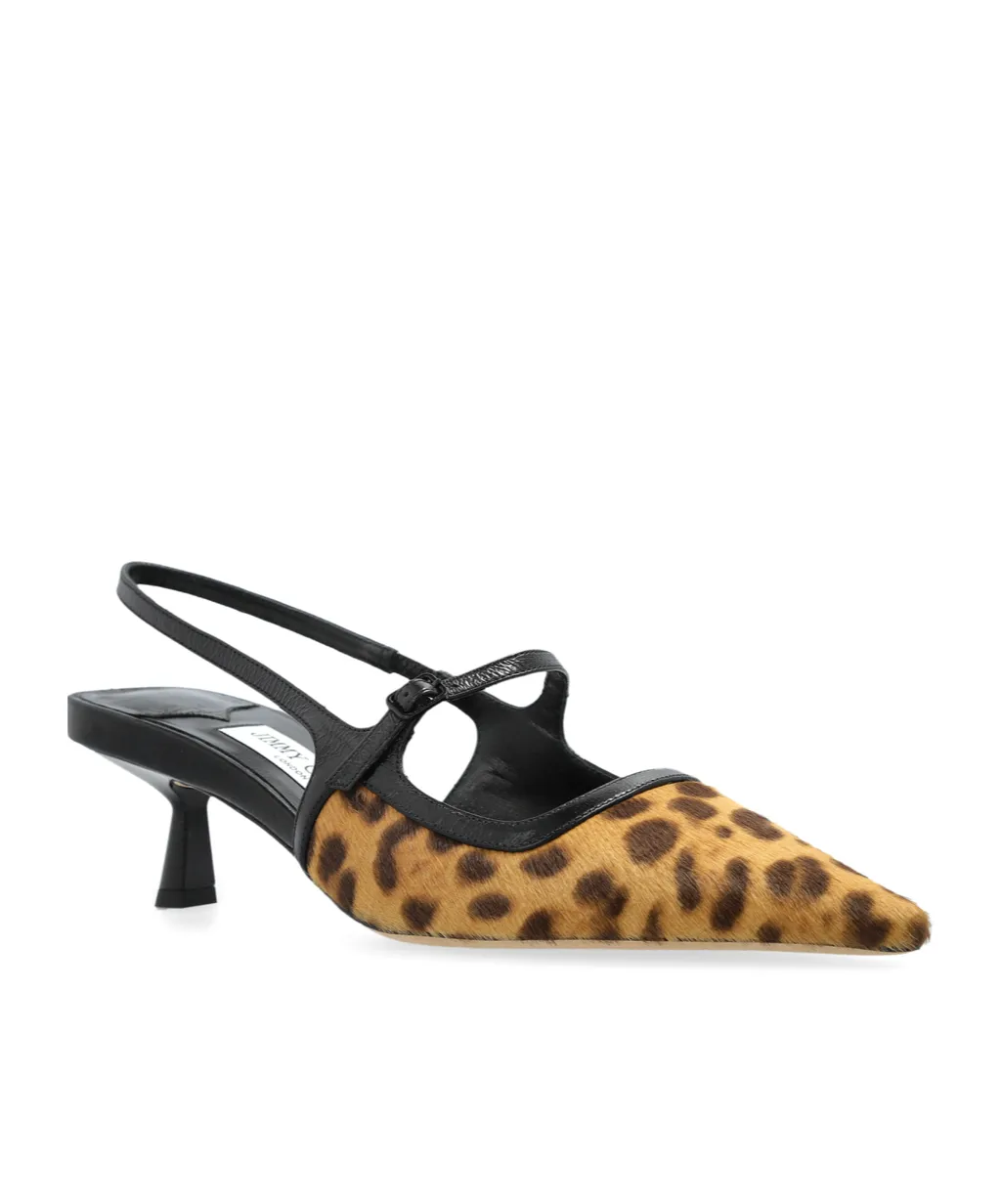 Leopard Printed Pointed Toe Pumps