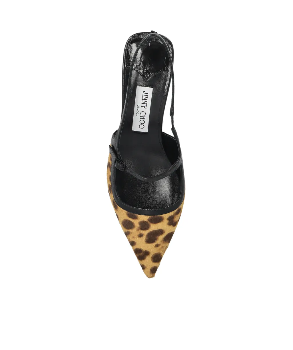 Leopard Printed Pointed Toe Pumps
