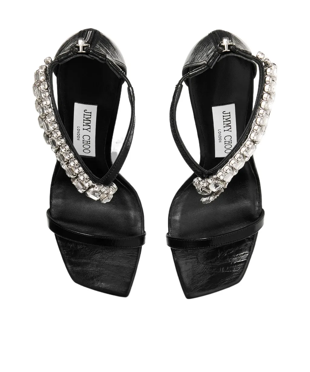 Embellished Strap Heeled Sandals