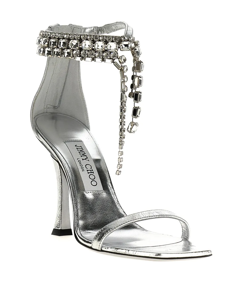 Verity Embellished Strap Heeled Sandals