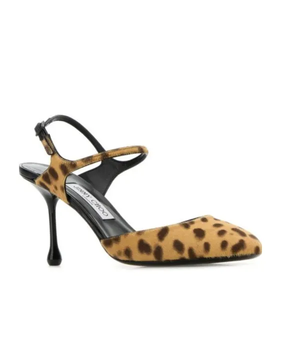 Pixie 80 Leopard Printed Pumps