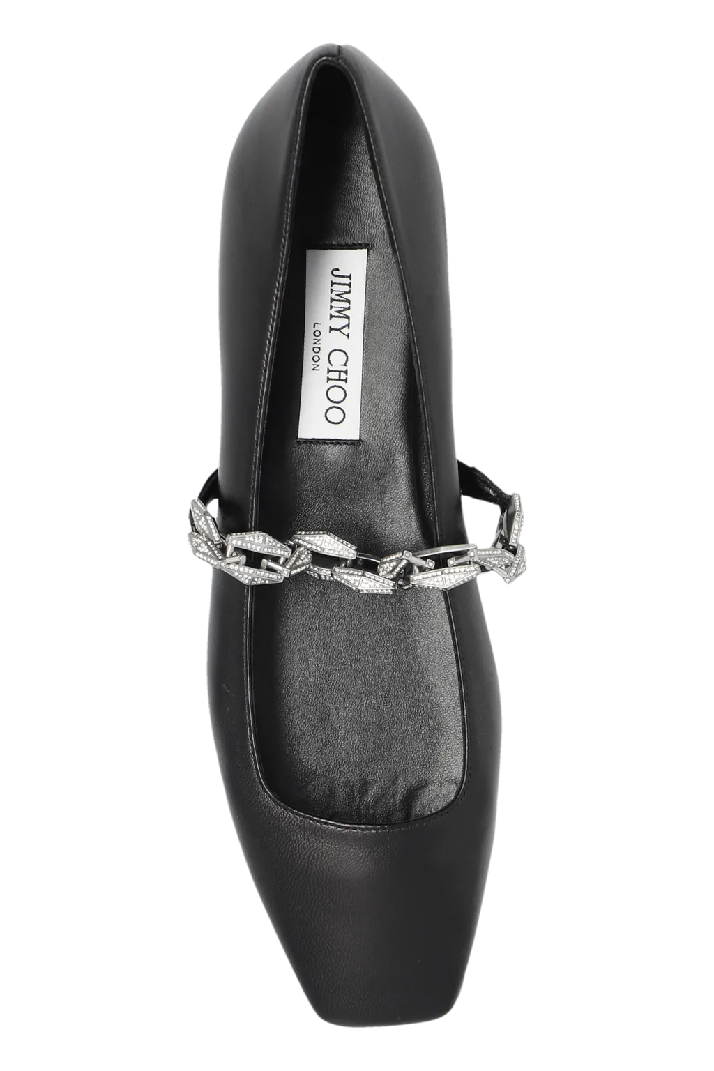 Chain Embellished Ballerina Flats