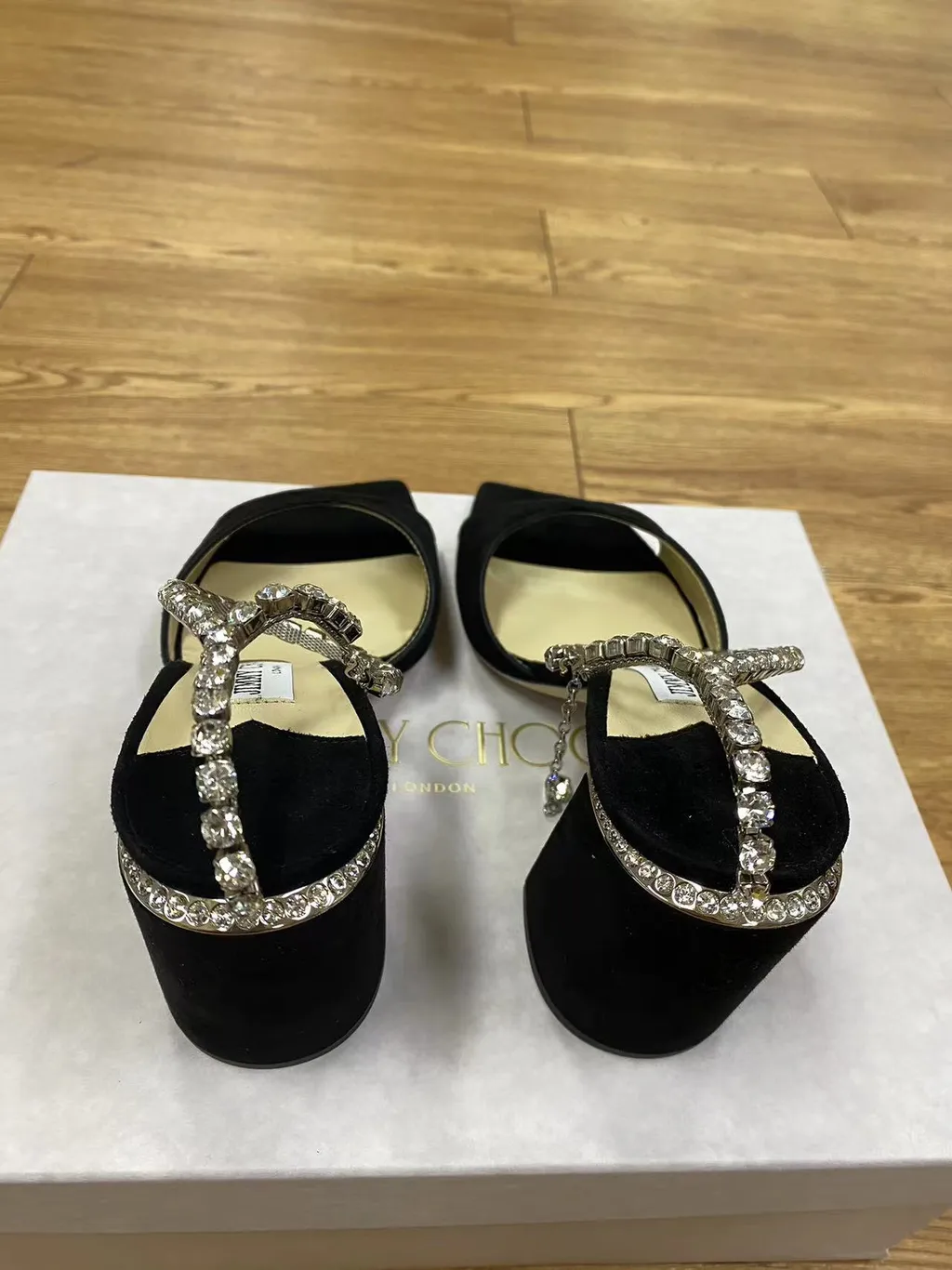 Saeda Rhinestone Tassel High-Heeled Sandals