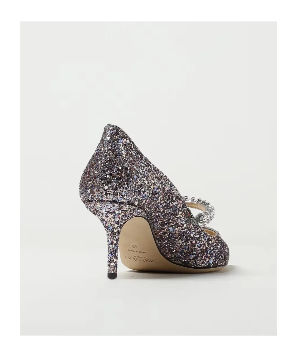 Glittered Pointed Toe Pumps