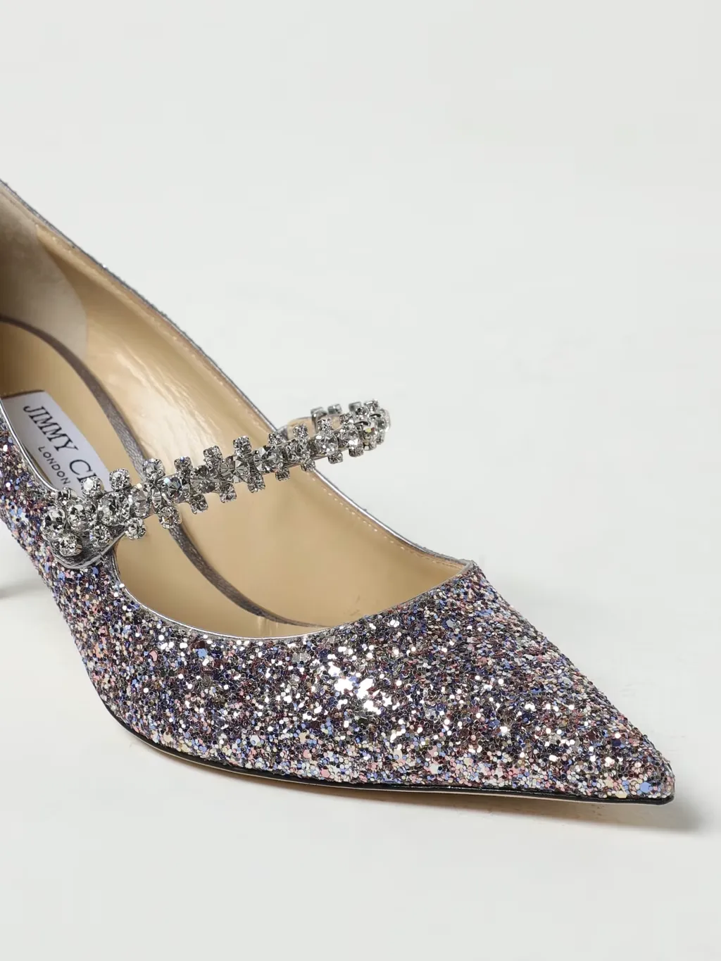 Glittered Pointed Toe Pumps