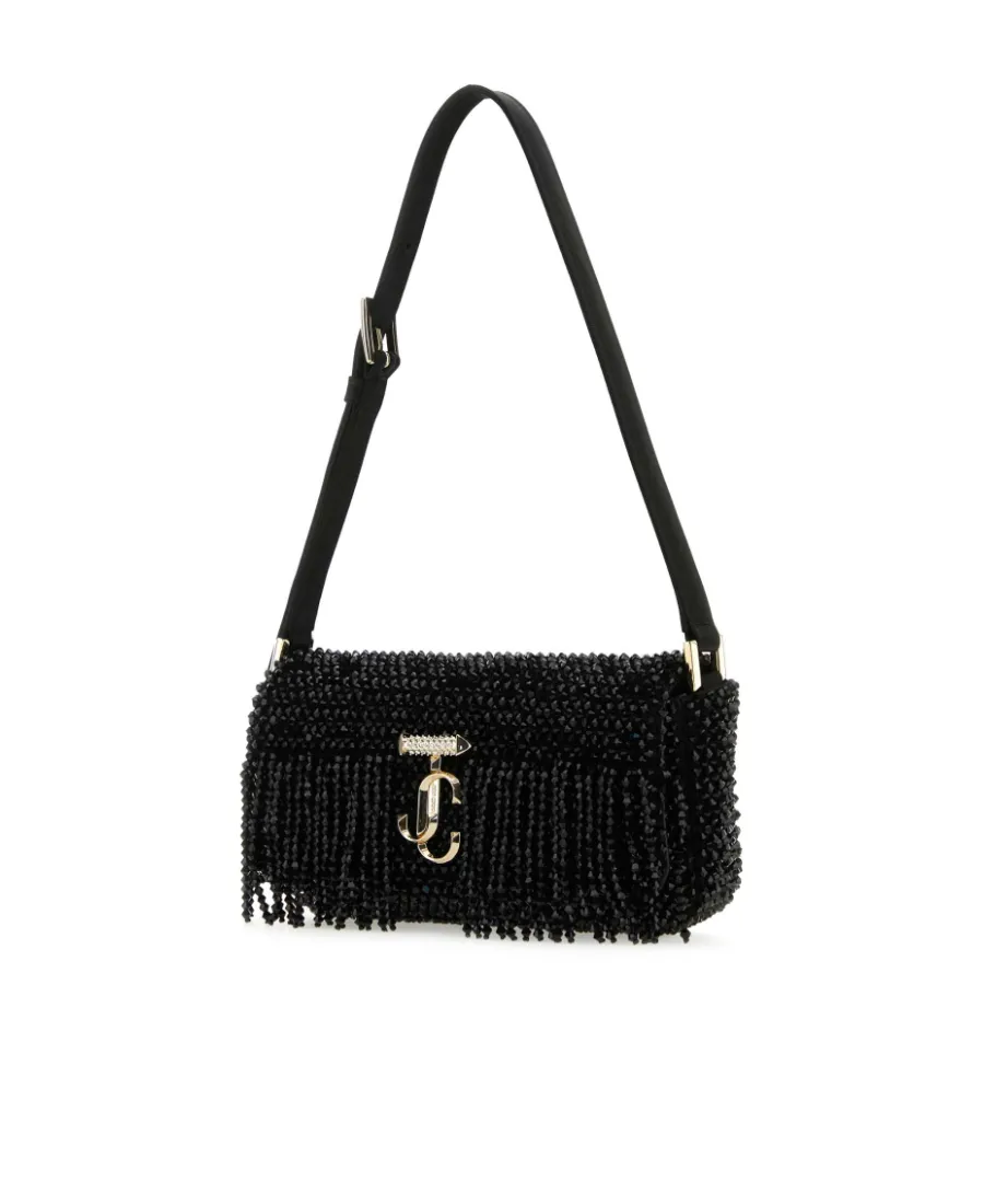 Avenue Bead-Embellished Foldover Top Mini Shoulder Bag