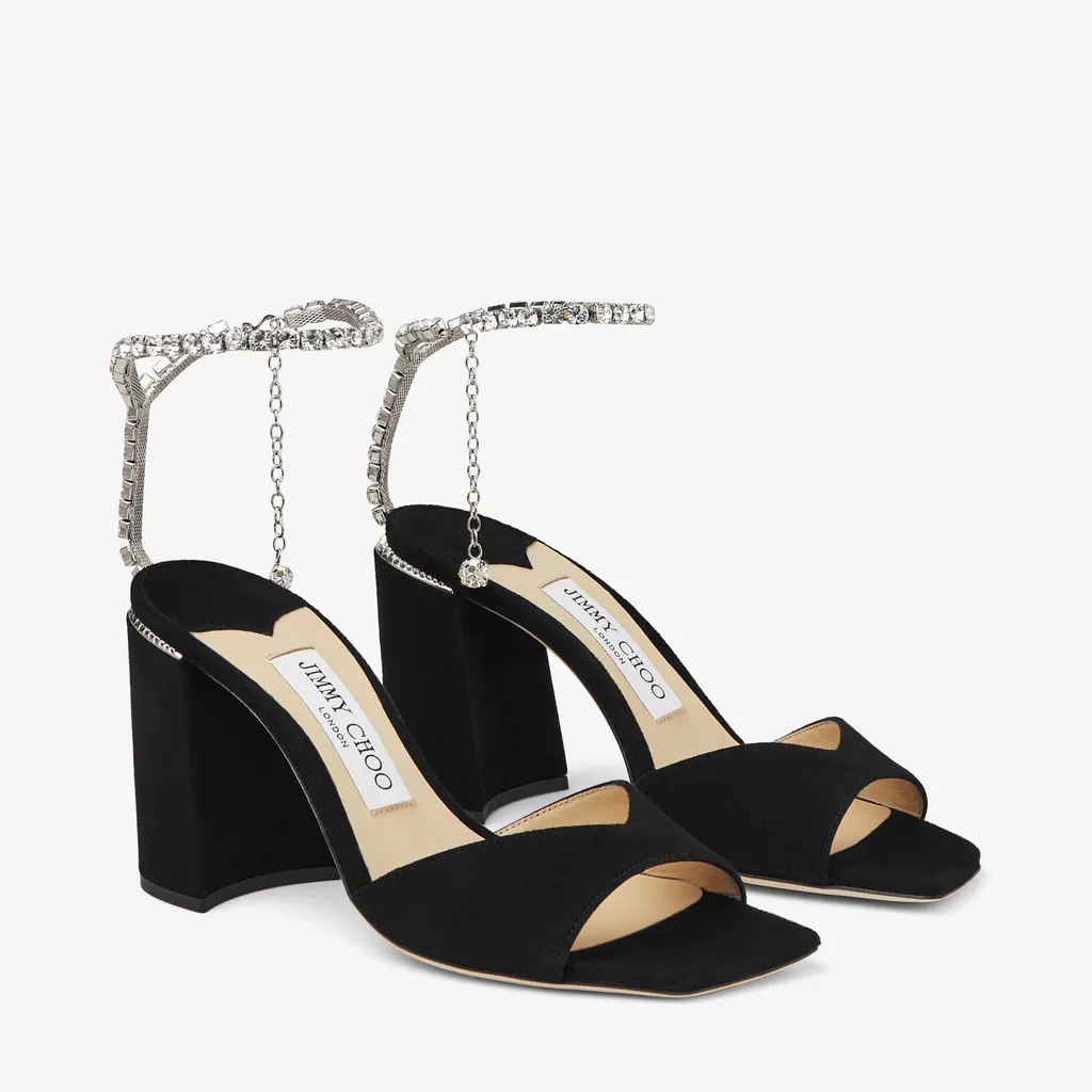 Saeda Embellished Heeled Sandals