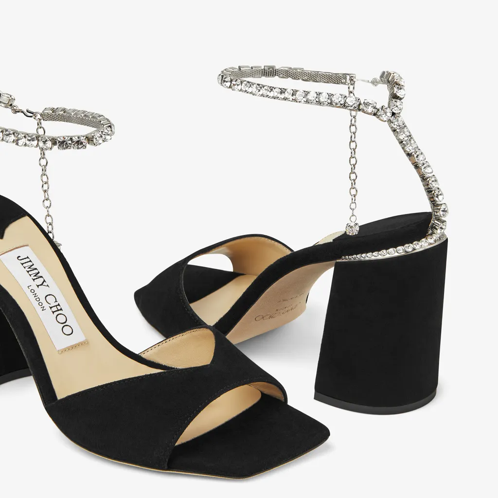 Saeda Embellished Heeled Sandals
