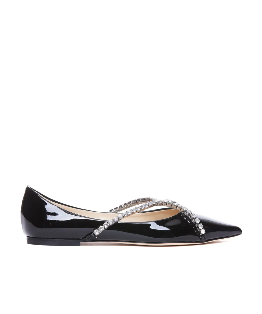 Genevi Crystal-Embellished Ballerina Shoes