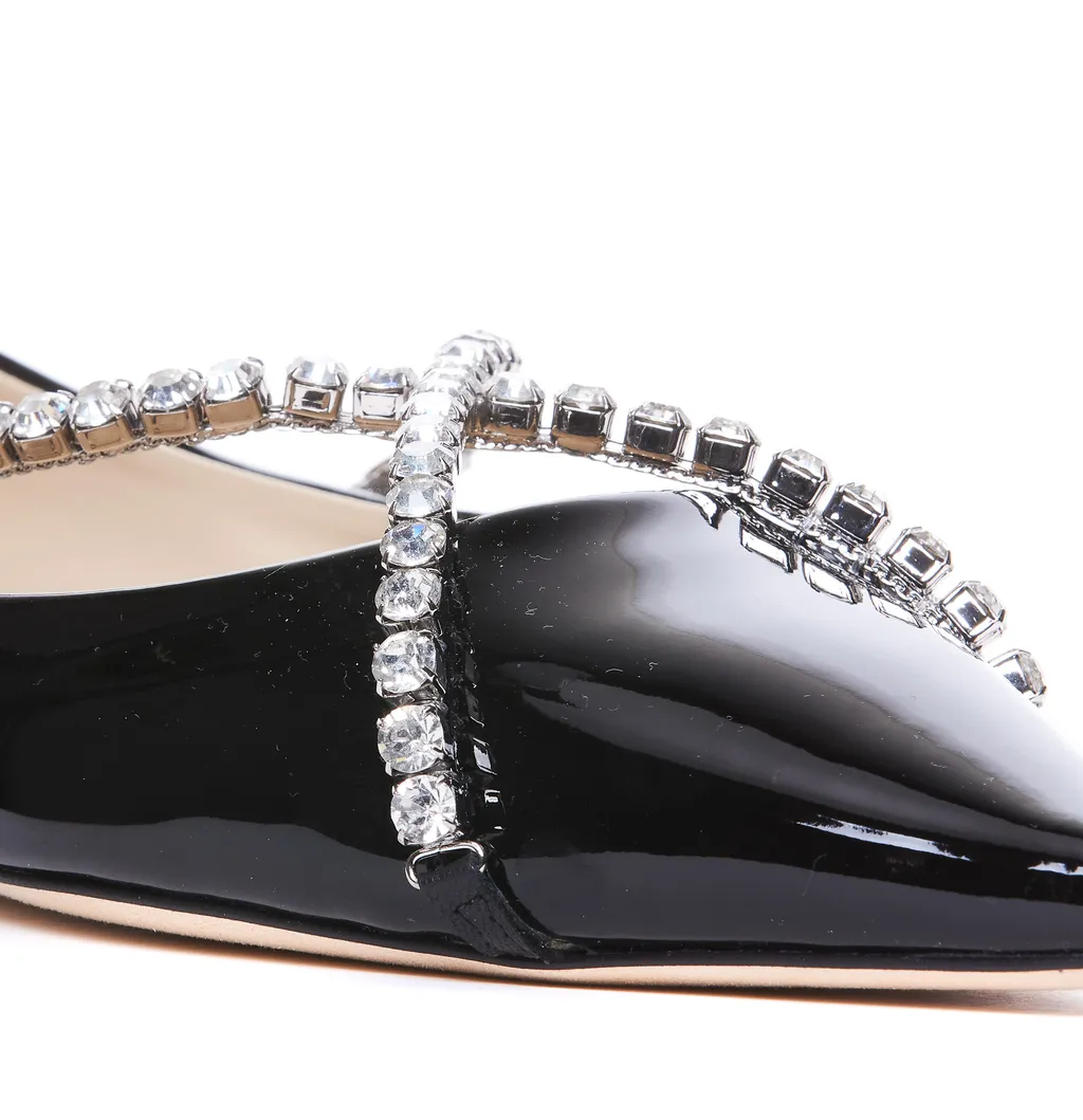 Genevi Crystal-Embellished Ballerina Shoes