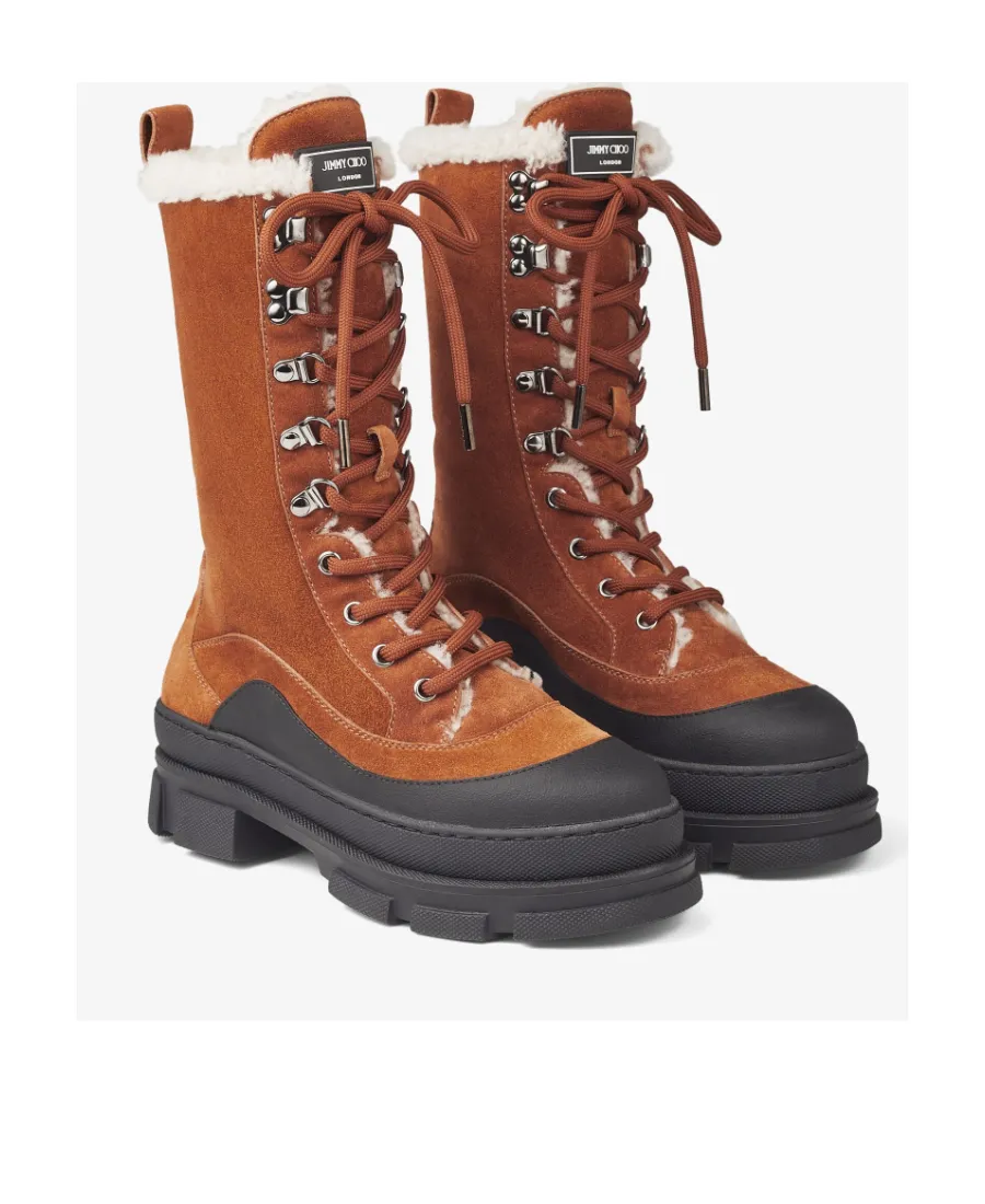 Aldea Flat Lace-Up Boots