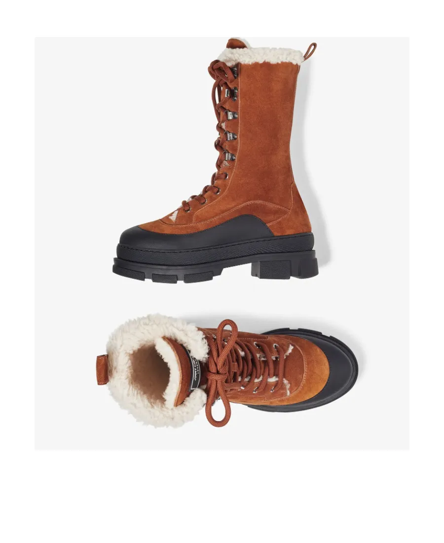 Aldea Flat Lace-Up Boots