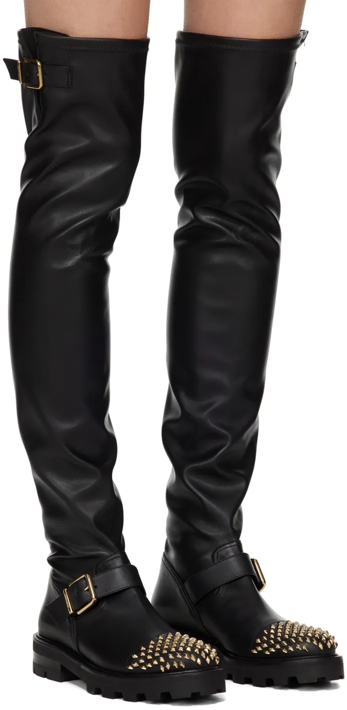 Biker Ii Round Toe Knee-High Boots