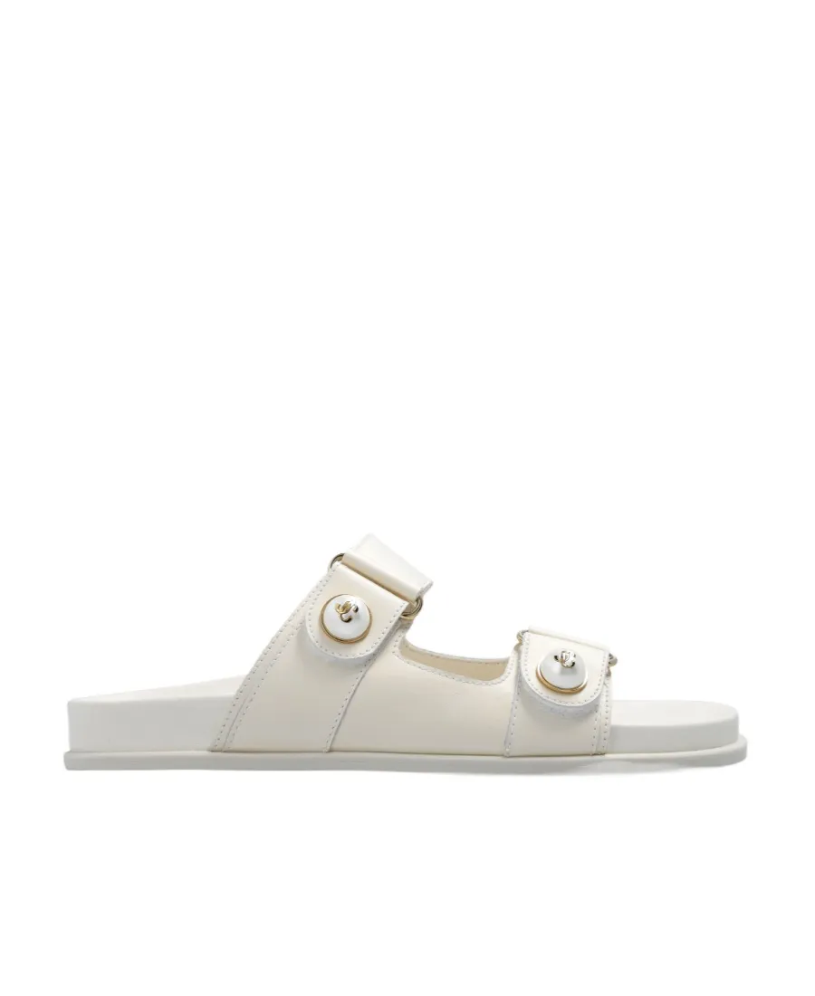 Fayence Pearl-Embellished Slip-On Sandals