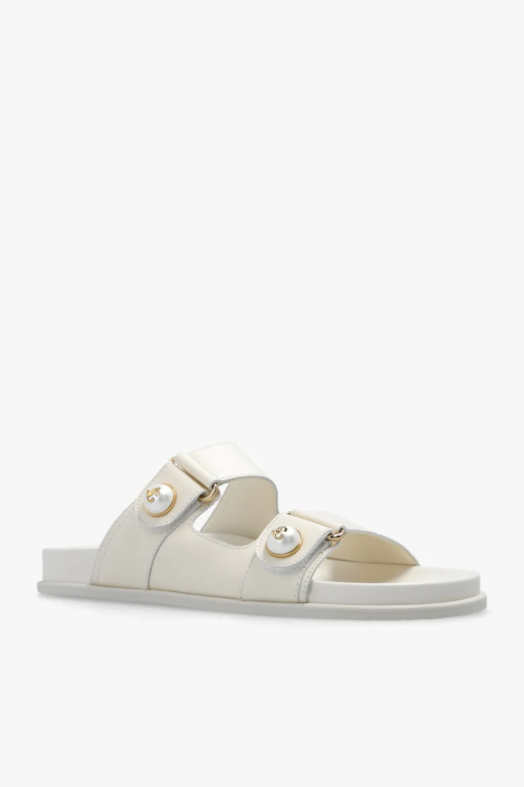 Fayence Pearl-Embellished Slip-On Sandals
