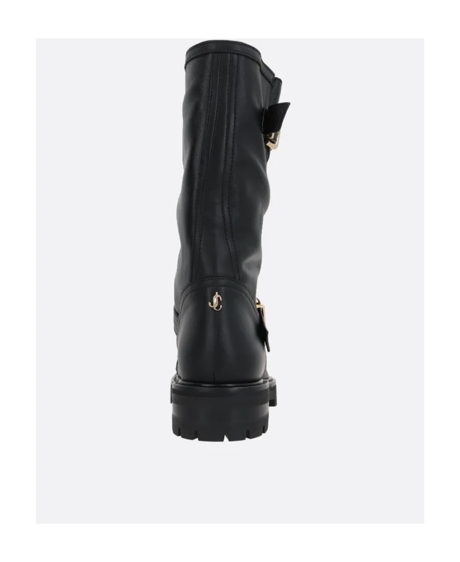 Embellished Buckle Boots