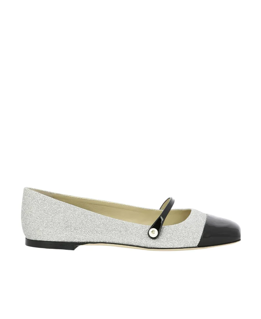 Elisa Glitter Square Toe Ballerinas