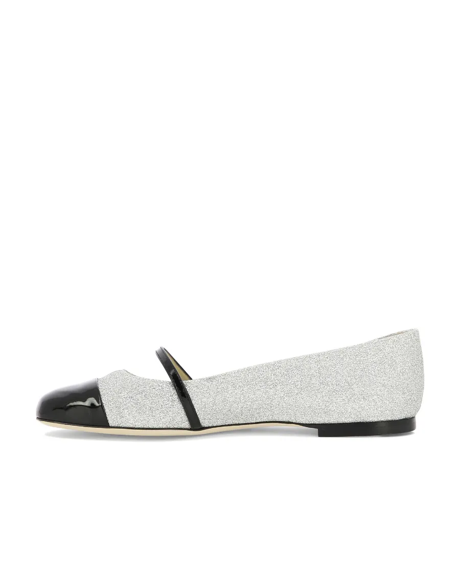 Elisa Glitter Square Toe Ballerinas