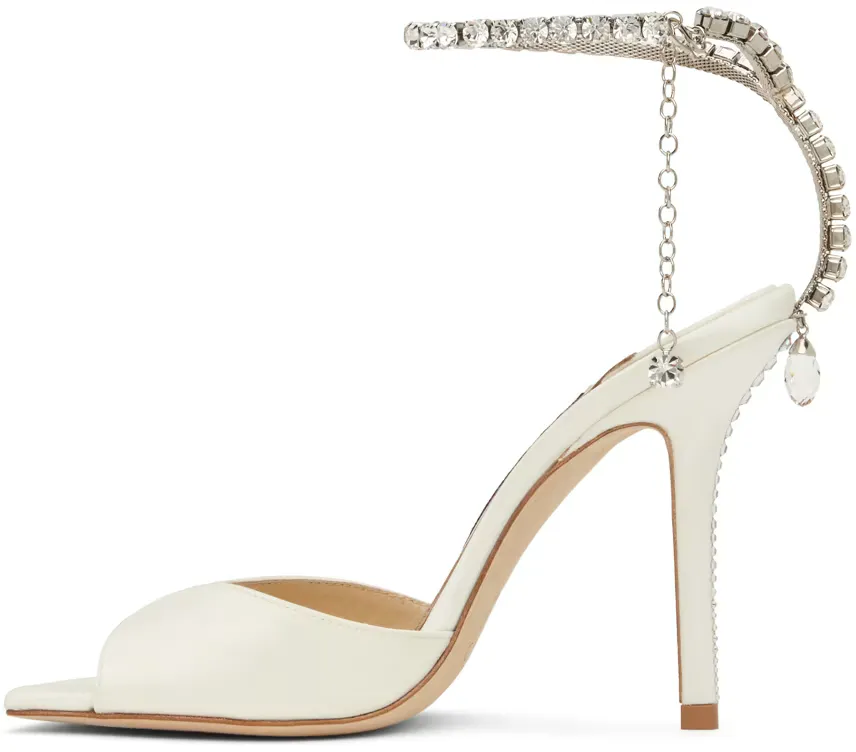Saeda 100Mm Crystal-Strap Sandals