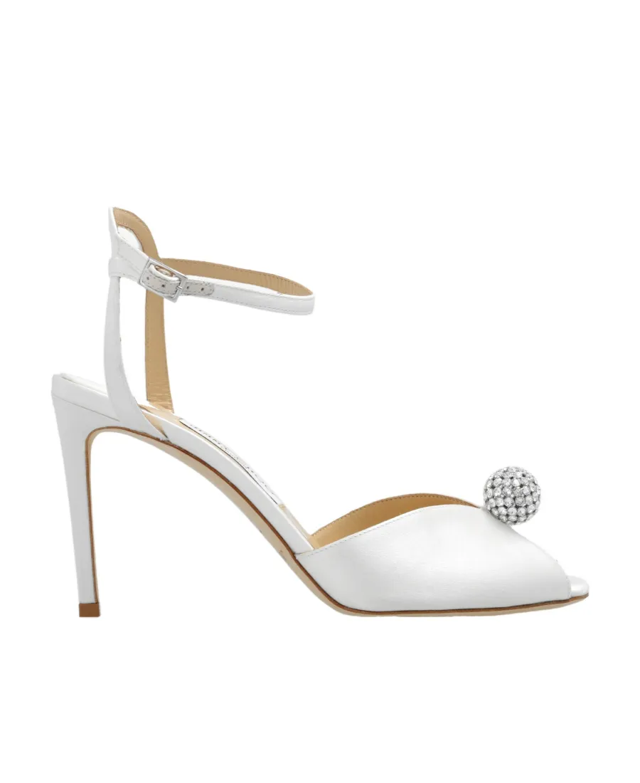Sacora 85 Embellished Satin Sandals