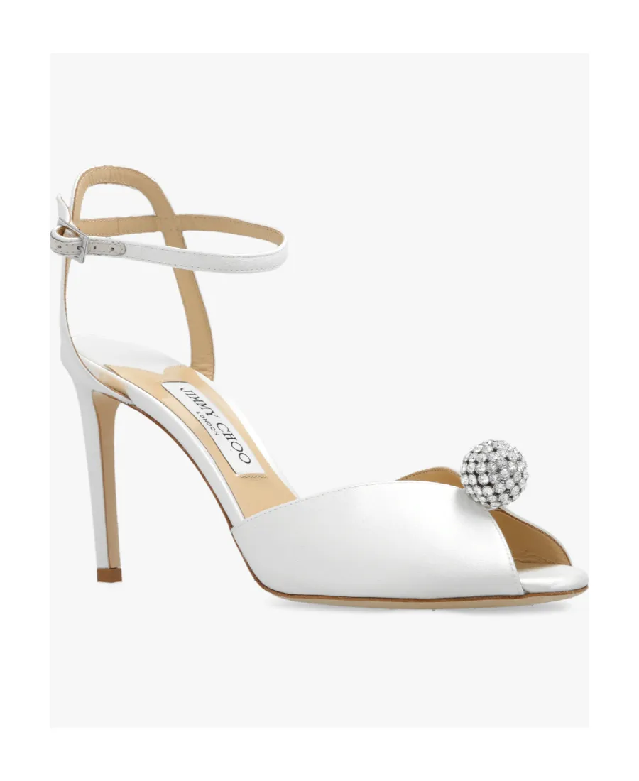 Sacora 85 Embellished Satin Sandals