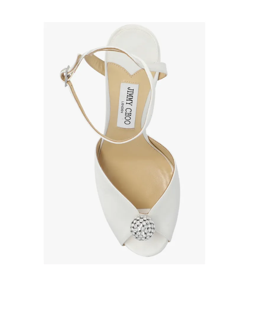 Sacora 85 Embellished Satin Sandals