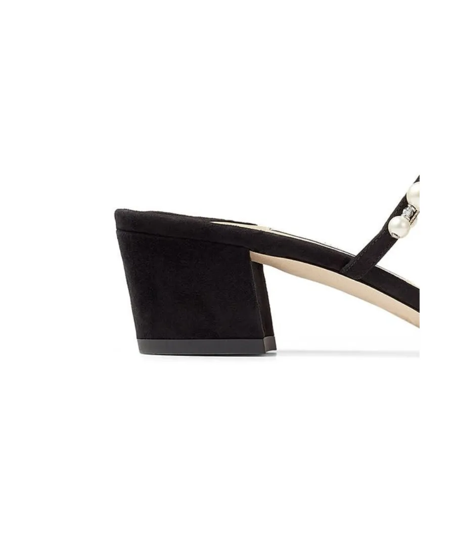 Amara 45Mm Pearl-Embellished Mules