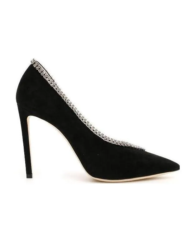Crystal Decorated High Heels