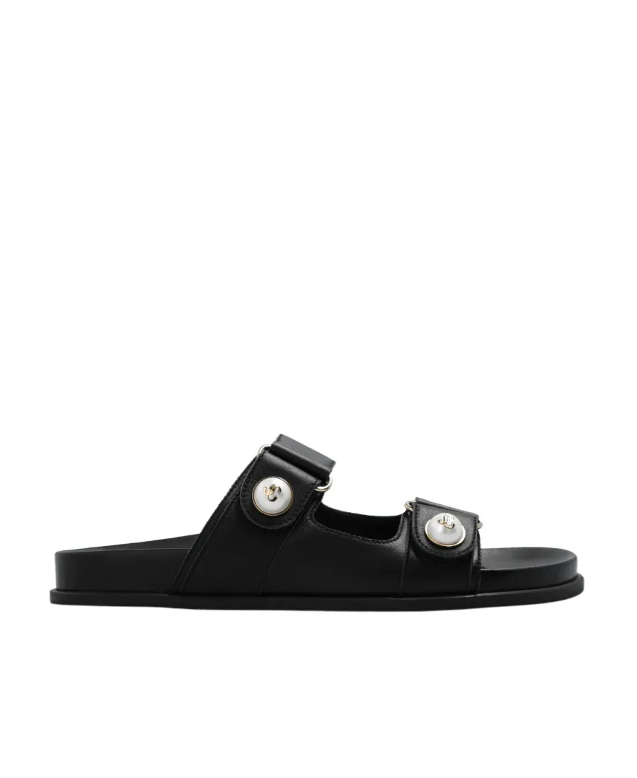 Fayence Pearl-Embellished Slip-On Sandals