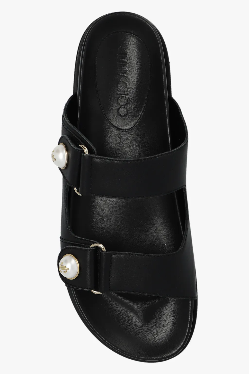 Fayence Pearl-Embellished Slip-On Sandals