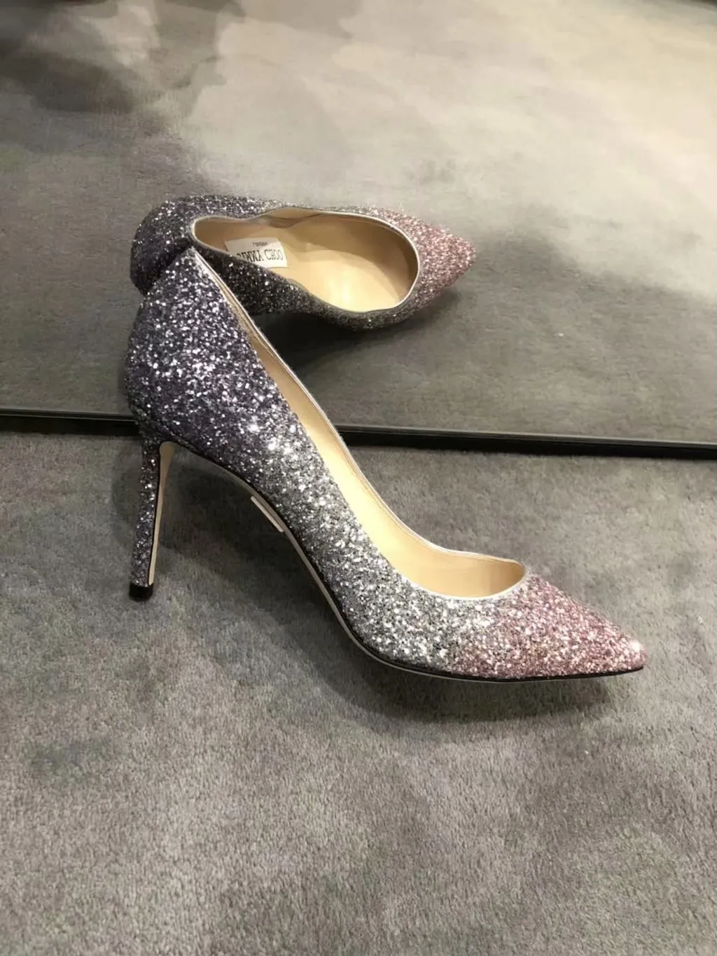 Pointed Logo High Heels