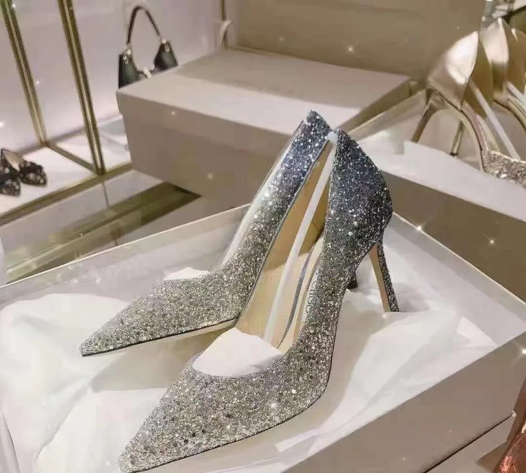Romy Slip-On Glitter Pumps