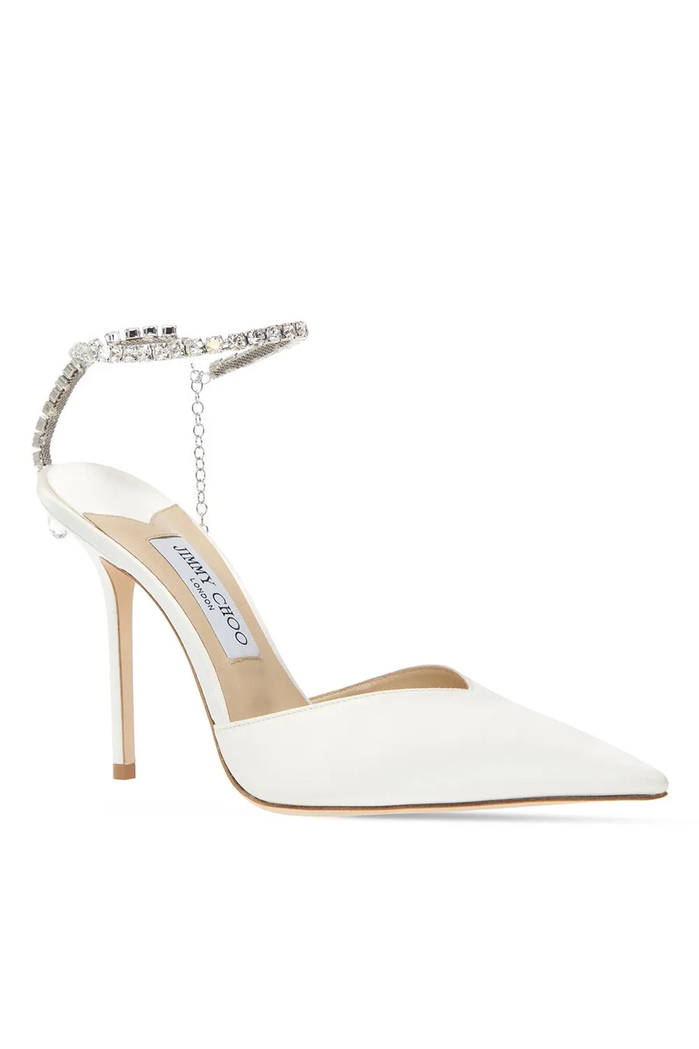 Saeda 100Mm Crystal-Anklet Pumps