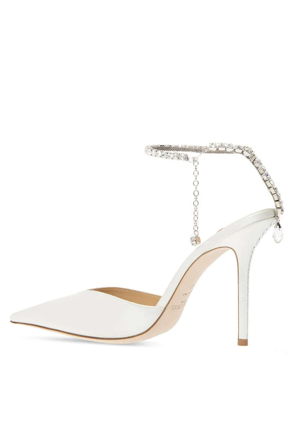 Saeda 100Mm Crystal-Anklet Pumps