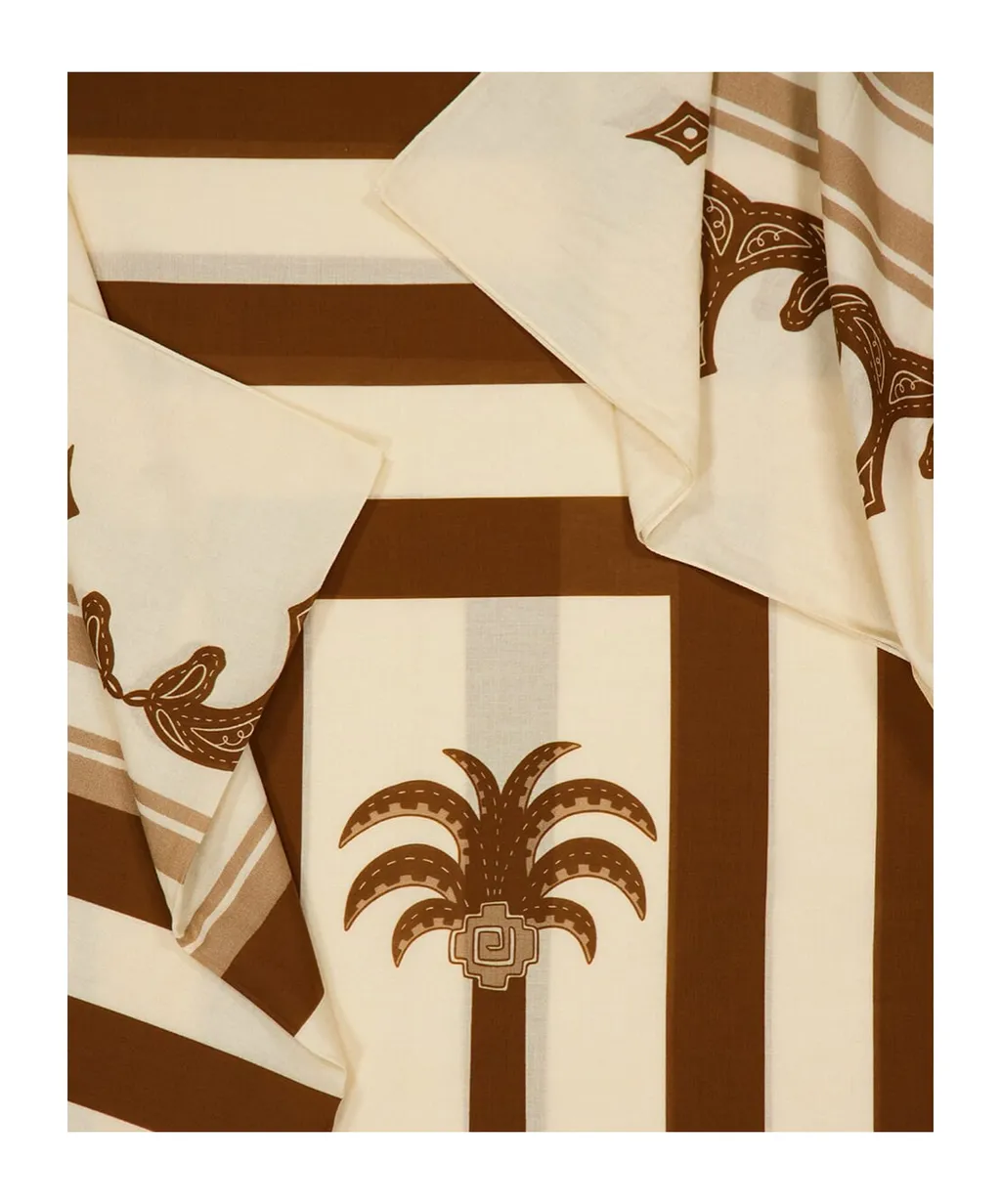Palm-Tree Striped Pareo