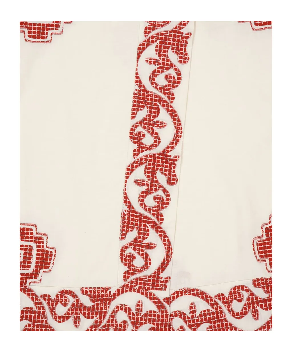 Halterneck Embroidered Dress