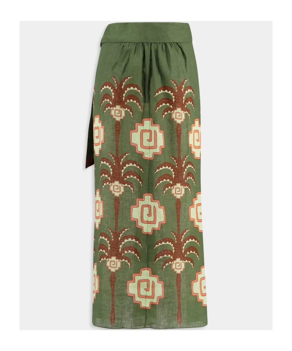 Amazon Echoes Linen Skirt